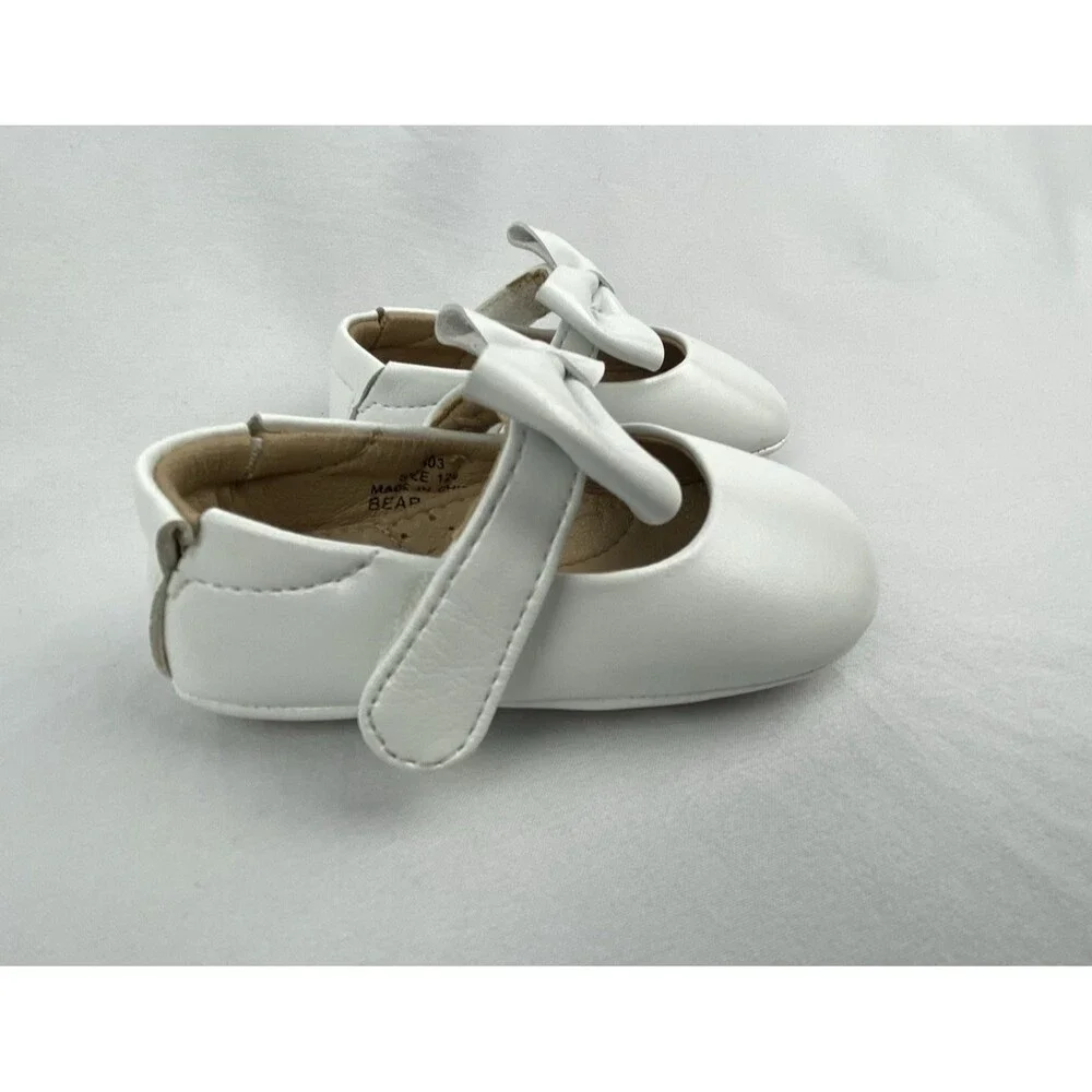 Felix & Flora Mary Jane‎ Shoes Baby Girls Size 12 Adjustable Strap Bow MINT!